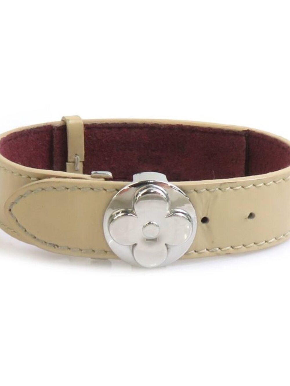 Louis Vuitton Bracelet Luck Leather Beige